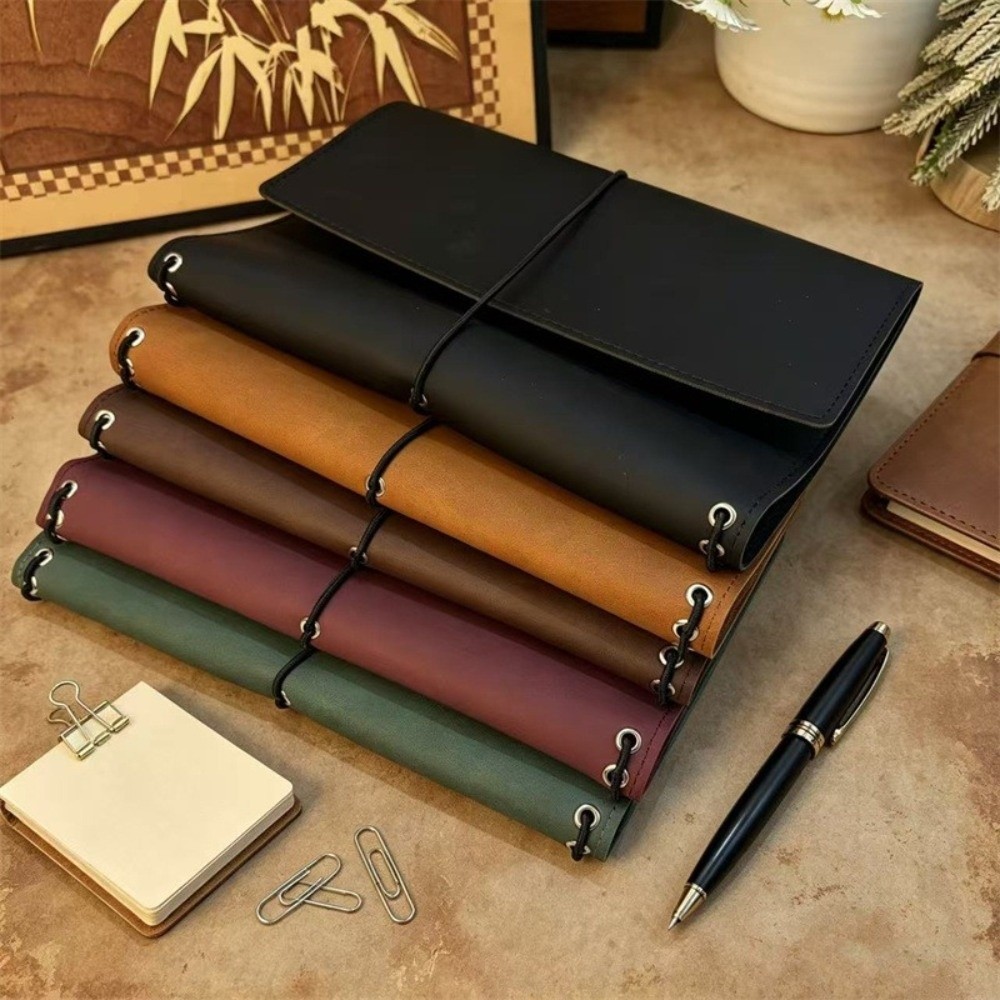 Refillable Notebook Organizer  - Vintage Leather Journal Notebook ulasan dan harga