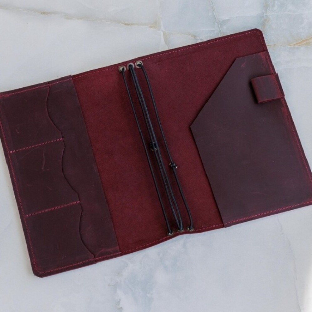 Refillable Notebook Organizer  - Vintage Leather Journal Notebook ulasan dan harga