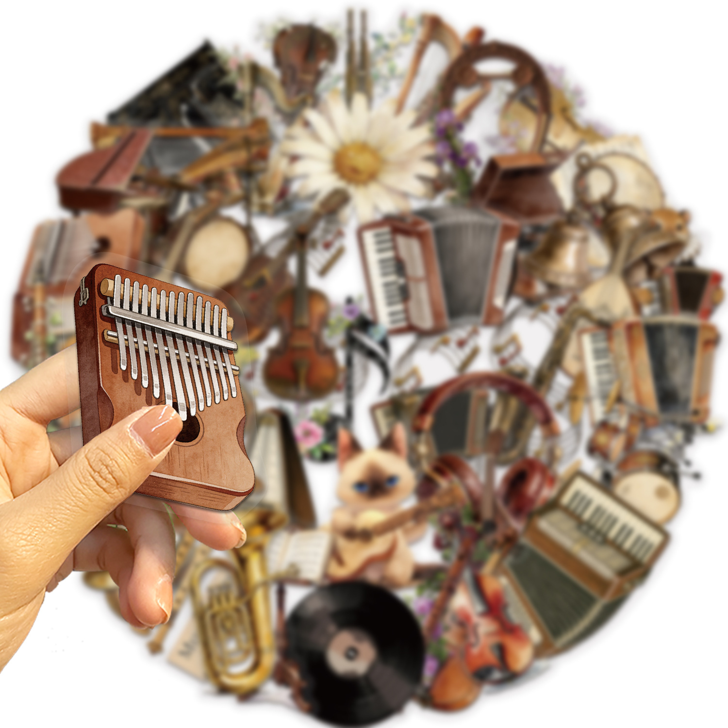 50PCS Retro Musical Instrument - Blank Sheet Music Notebook ulasan dan harga