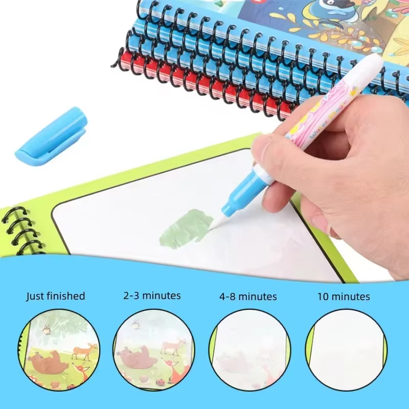 1pc Reusable Kids Magic Water  - Reusable Water Magic Coloring Book ulasan dan harga