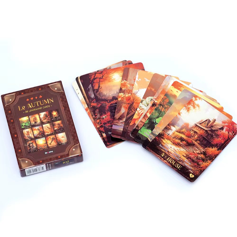 Lenormand Tarot Deck Le Autumn - Tarot Deck With Guidebook ulasan dan harga