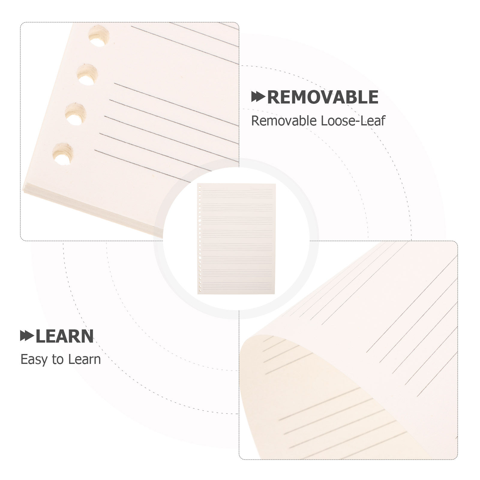 3Pcs Compact Detachable Staff  - Blank Sheet Music Notebook ulasan dan harga