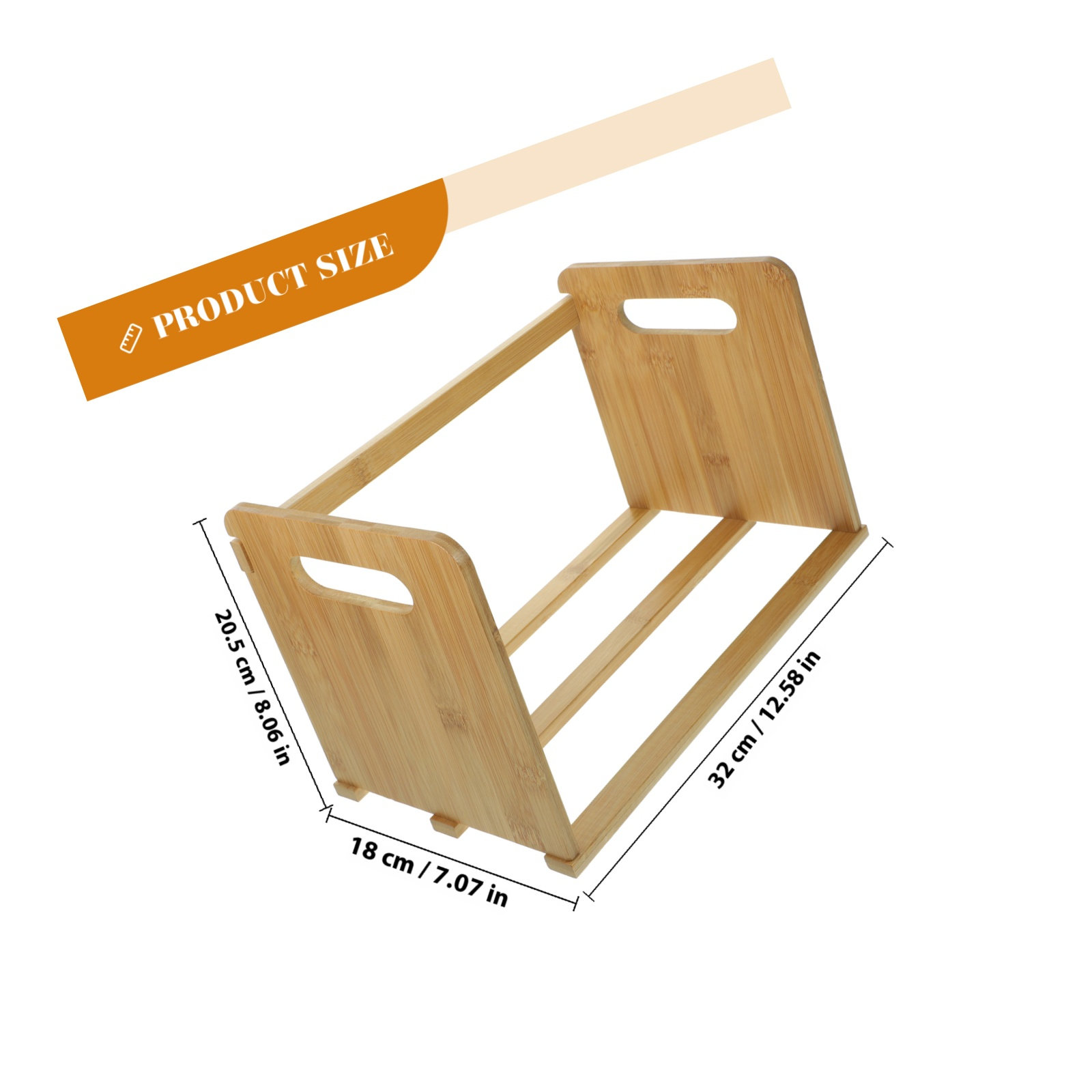 Wooden Desktop Bookshelf Vinyl - Magazines ulasan dan harga