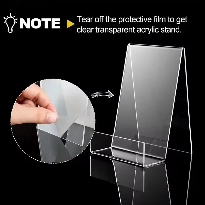 1/2/4Pcs Clear Acrylic Book Di - Clear Acrylic Book Stand Holder ulasan dan harga