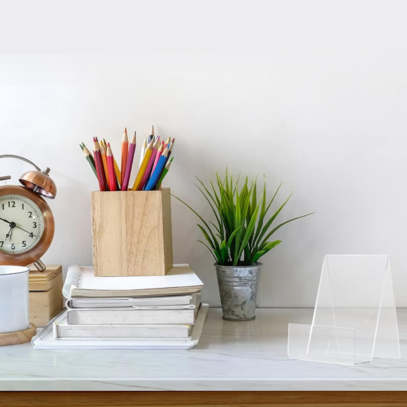 1/2/4Pcs Clear Acrylic Book Di - Clear Acrylic Book Stand Holder ulasan dan harga