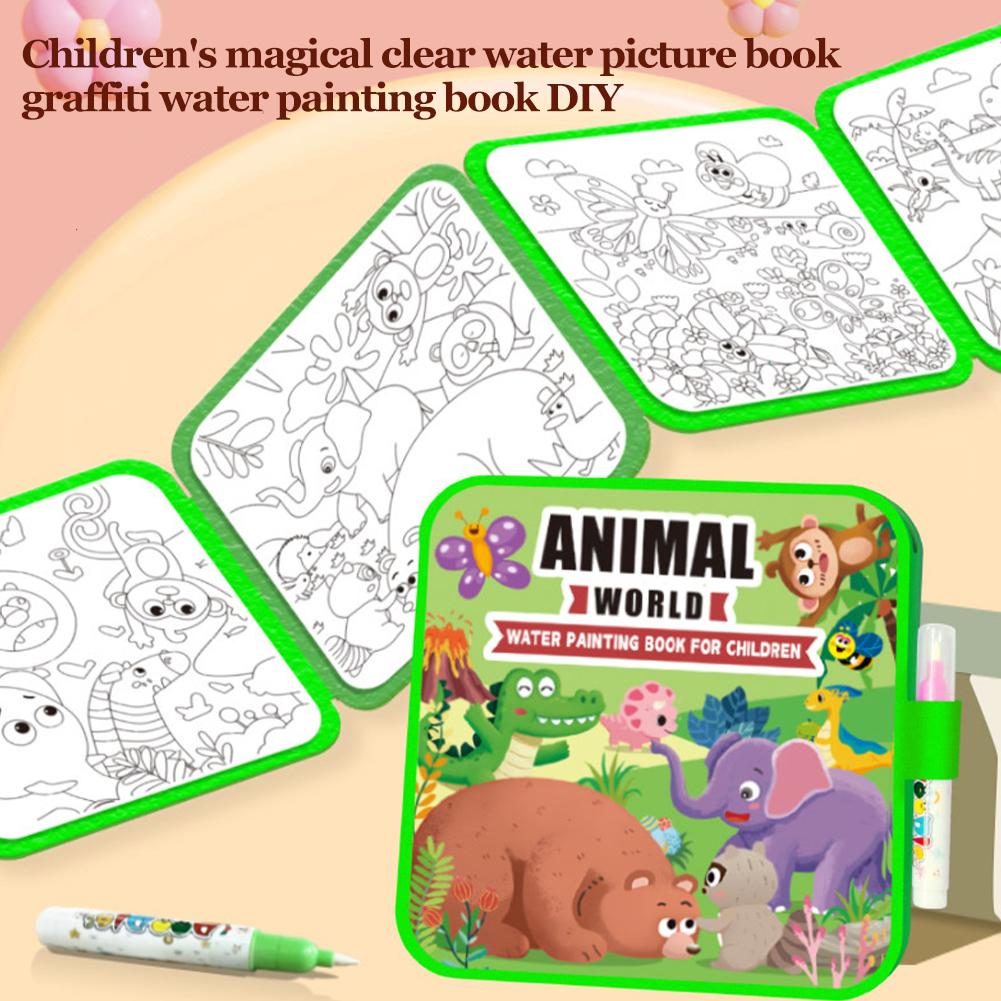 Magic Water Drawing Book DIY D - Reusable Water Magic Coloring Book ulasan dan harga