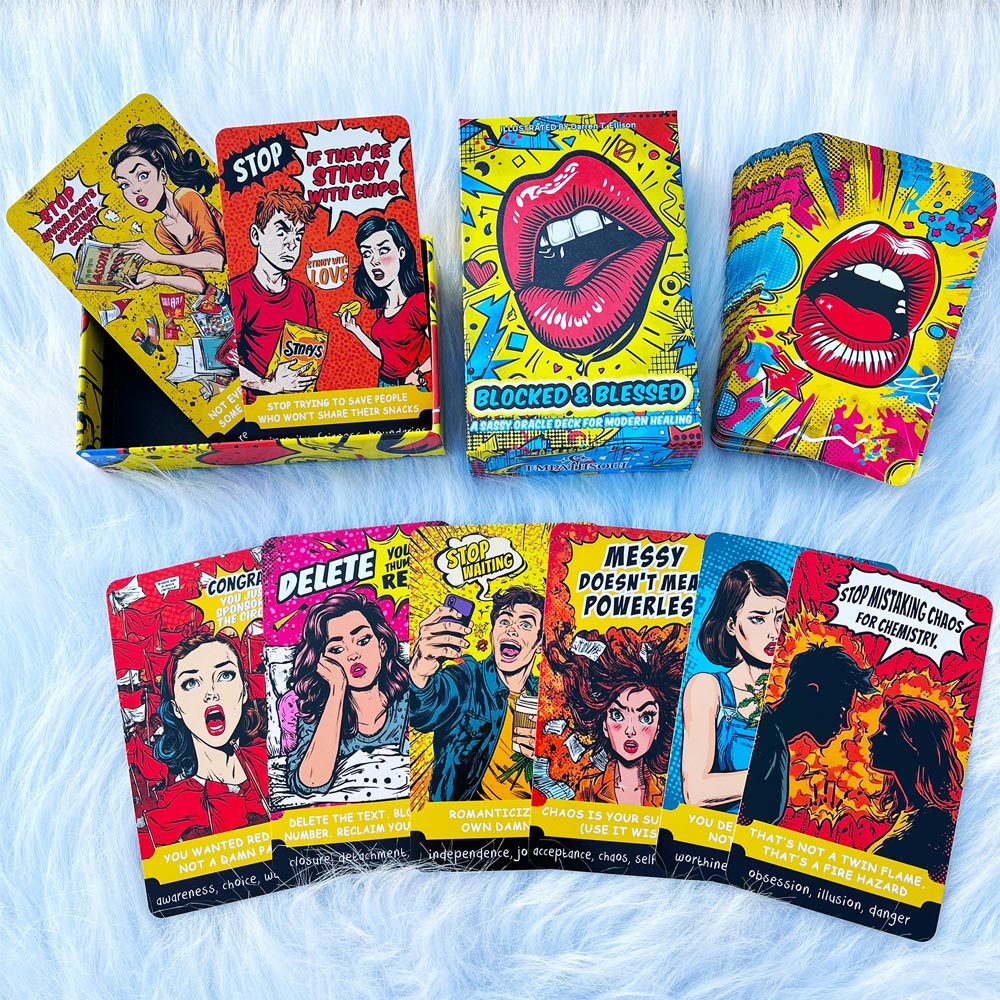 54 Card Deck, 13x8cm Size, BLO - Tarot Deck With Guidebook ulasan dan harga
