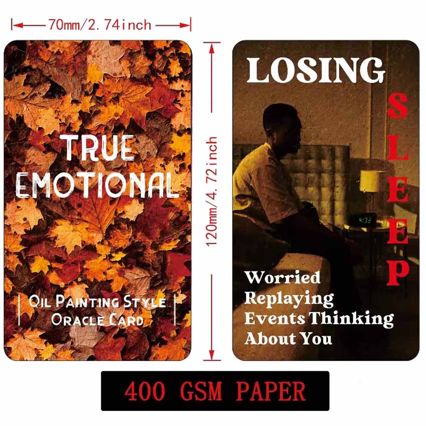 12x7 cm True Emotional Oracle  - Tarot Deck With Guidebook ulasan dan harga