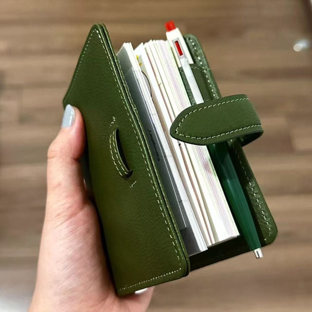 New M5 Green Leather Notebooks - Vintage Leather Journal Notebook ulasan dan harga