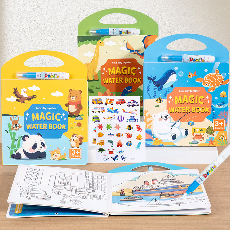 Magical Book Water Drawing Mon - Reusable Water Magic Coloring Book ulasan dan harga