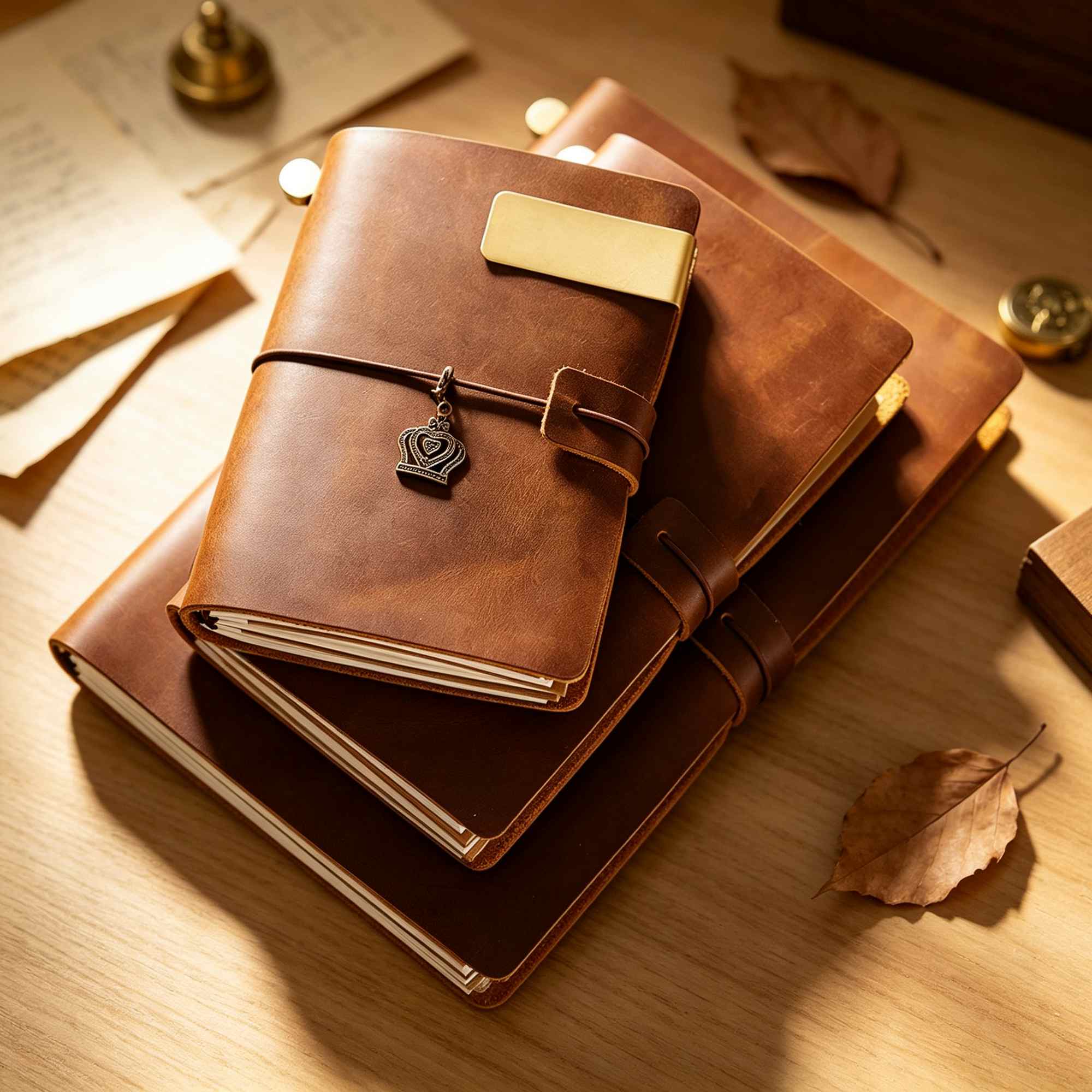 Crazy Horse Leather Travel Jou - Vintage Leather Journal Notebook ulasan dan harga