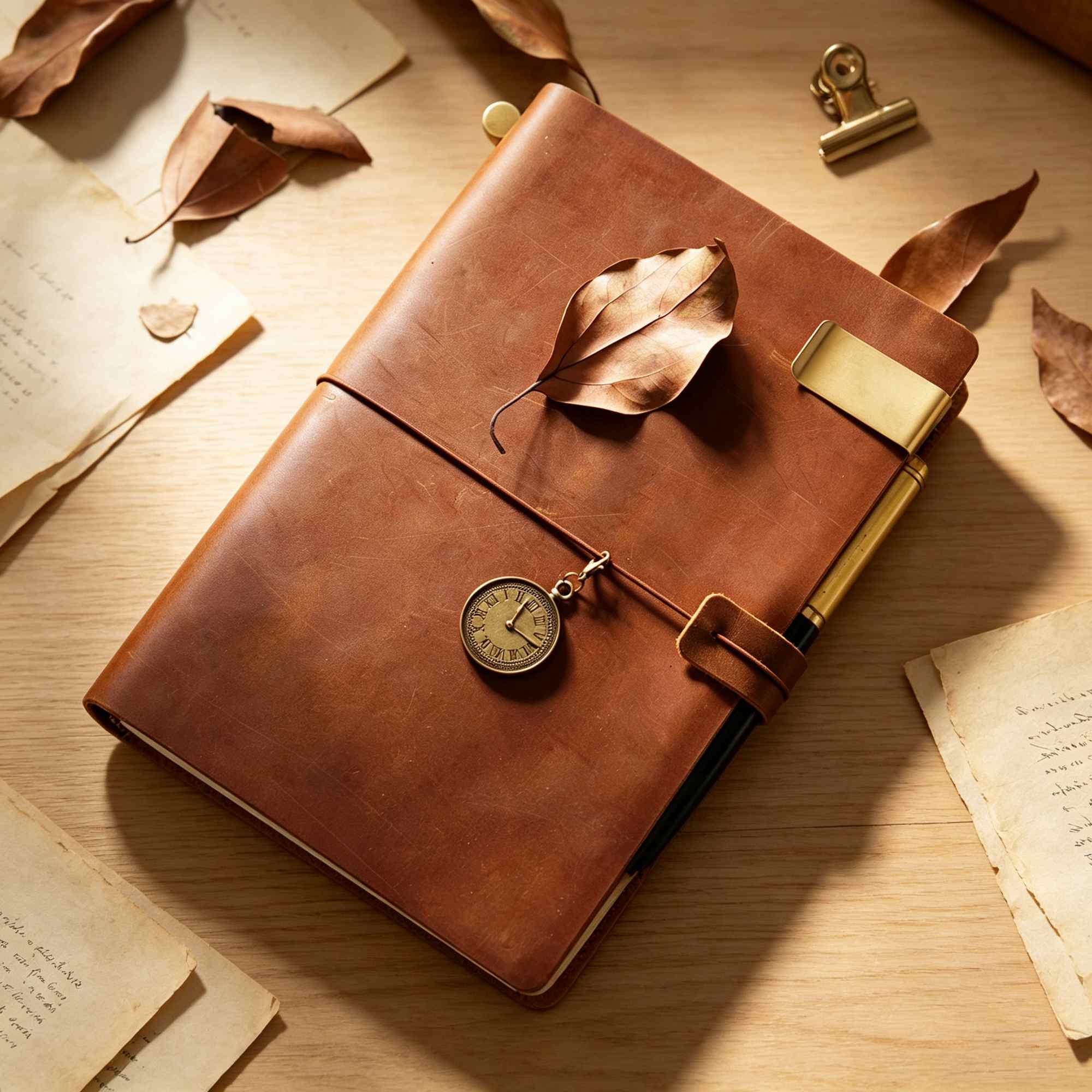 Crazy Horse Leather Travel Jou - Vintage Leather Journal Notebook ulasan dan harga