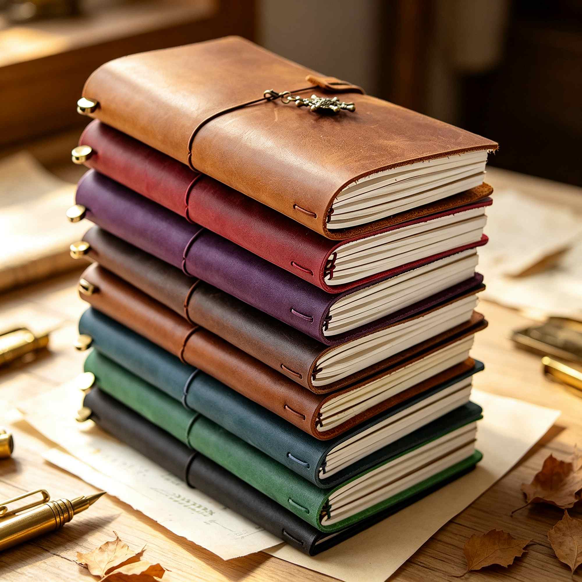 Crazy Horse Leather Travel Jou - Vintage Leather Journal Notebook ulasan dan harga
