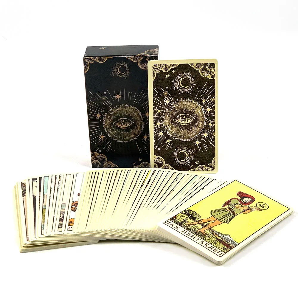 Russian Edition Tarot Cards Fa - Tarot Deck With Guidebook ulasan dan harga